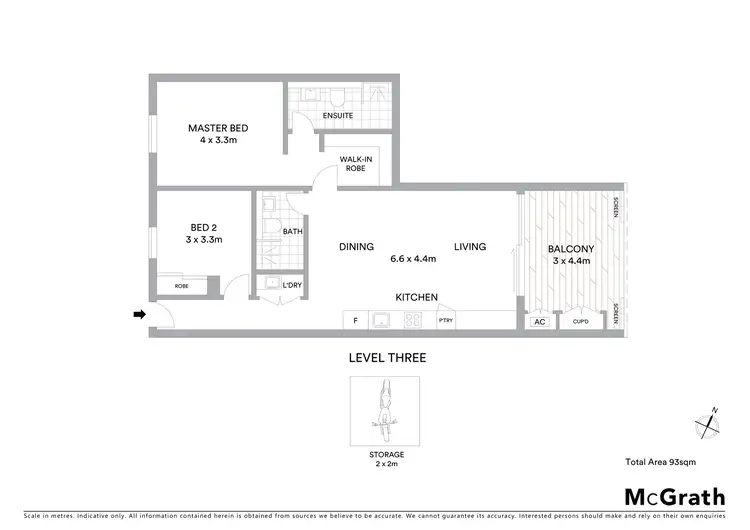 Floorplan of Homely apartment listing, 16/143 Botany Road, Waterloo NSW 2017