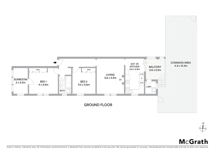 Floorplan of Homely apartment listing, 2/1 Bishops Avenue, Randwick NSW 2031