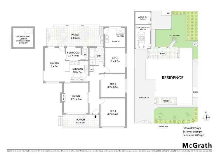 Floorplan of Homely house listing, 6 Sofia Court, Sunshine North VIC 3020