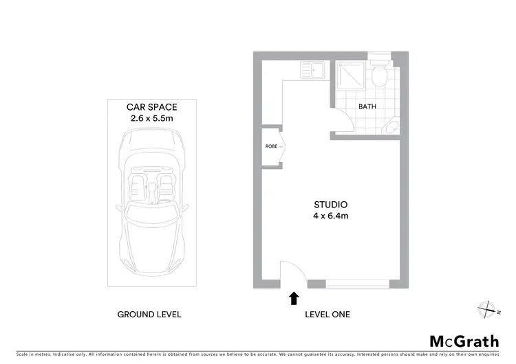 Floorplan of Homely studio listing, 21/108 Kennedy Drive, Tweed Heads West NSW 2485