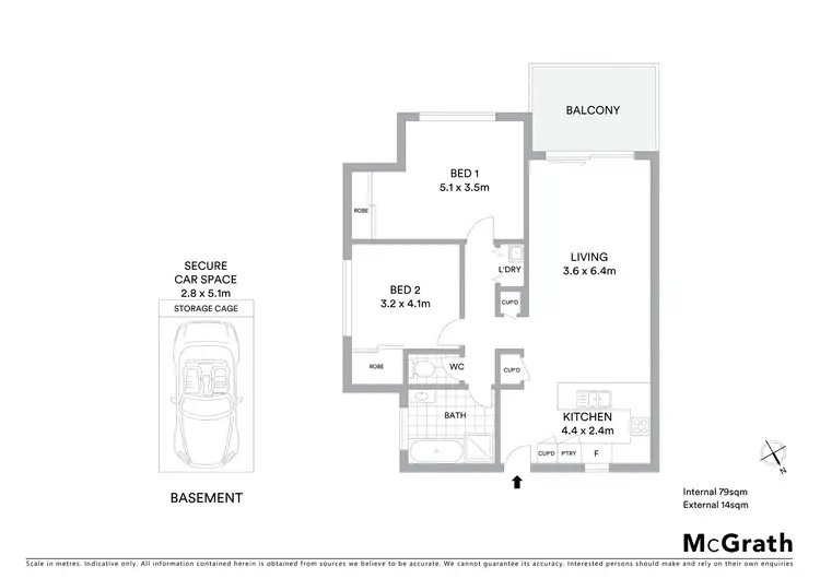 Floorplan of Homely apartment listing, 25/5-7 Alfrick Road, Croydon VIC 3136