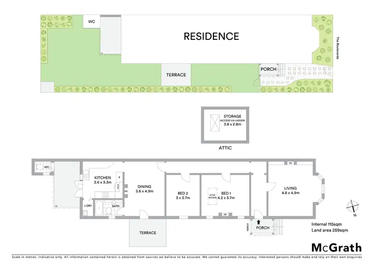 Floorplan of Homely house listing, 117 The Boulevarde, Dulwich Hill NSW 2203