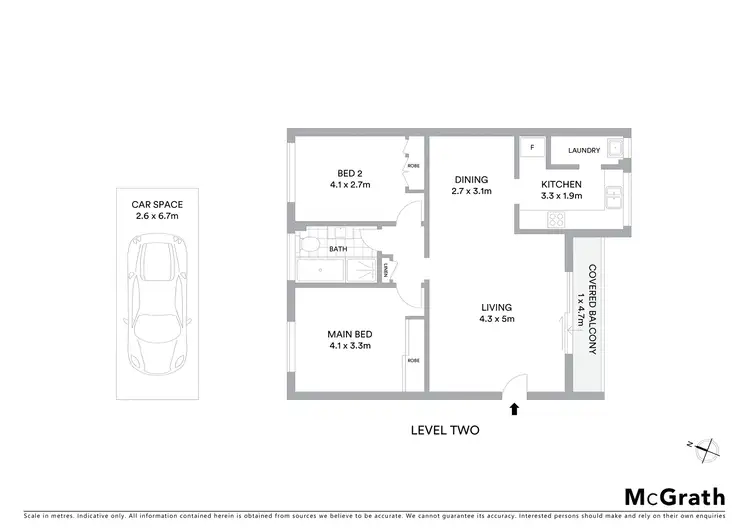 Floorplan of Homely apartment listing, 20/4 Greenwood Place, Freshwater NSW 2096
