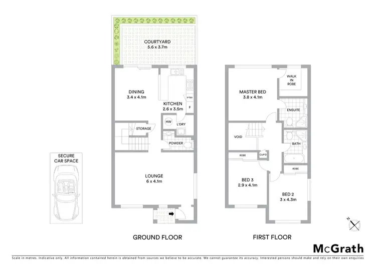 Floorplan of Homely townhouse listing, 1/2 Nile Close, Marsfield NSW 2122