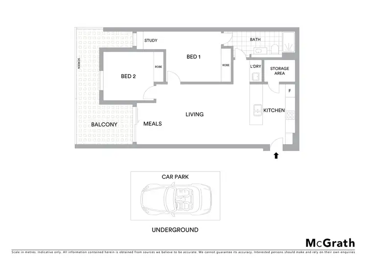 Floorplan of Homely apartment listing, 112/181 Fitzroy Street, St Kilda VIC 3182