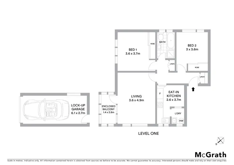 Floorplan of Homely apartment listing, 1/2 Holkham Avenue, Randwick NSW 2031