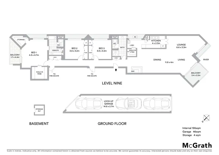 Floorplan of Homely apartment listing, 93/23 Griffith Street, New Farm QLD 4005