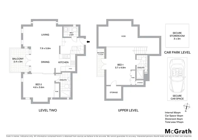 Floorplan of Homely apartment listing, 7/76 Merlin Street, Neutral Bay NSW 2089