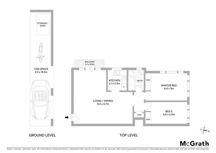 Floorplan of Homely unit listing, 5/1 Cammeray Avenue, Cammeray NSW 2062