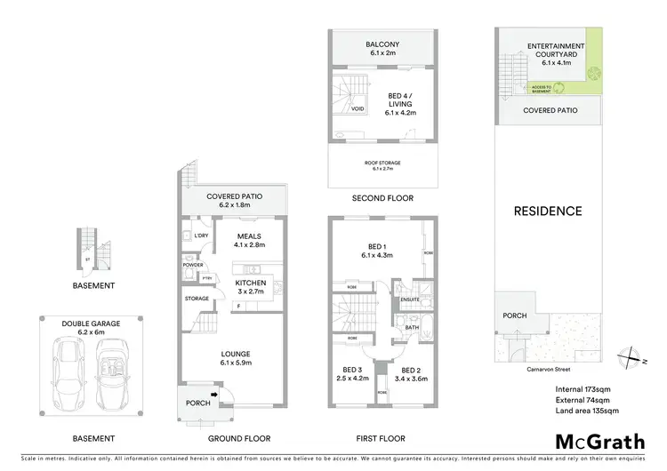 Floorplan of Homely townhouse listing, 15 Carnarvon Street, Doncaster VIC 3108