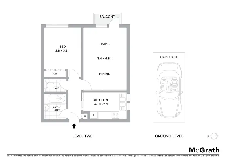 Floorplan of Homely apartment listing, 26/180 Barkly Street, St Kilda VIC 3182