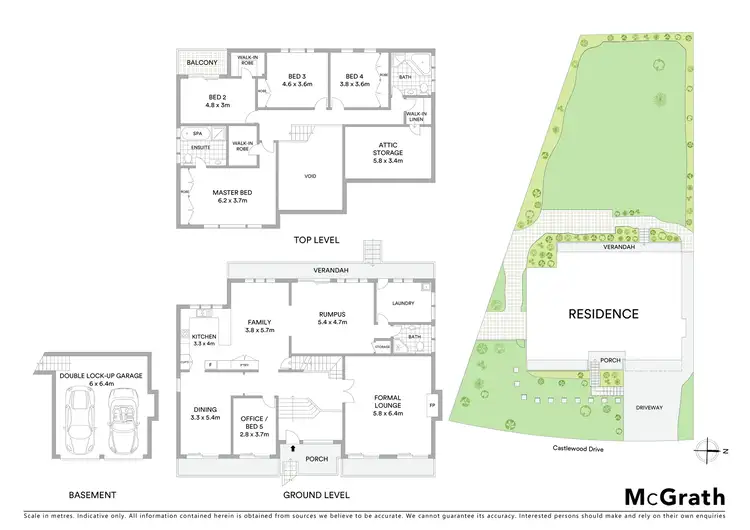 Floorplan of Homely house listing, 41 Castlewood Drive, Castle Hill NSW 2154