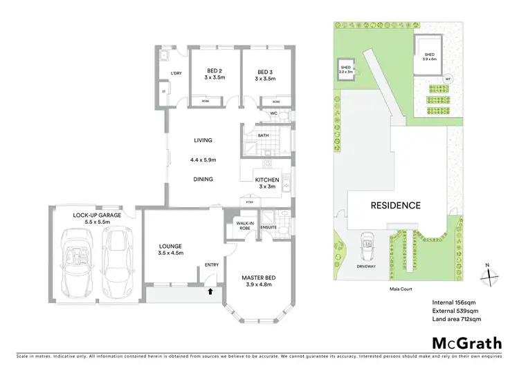 Floorplan of Homely house listing, 15 Mala Court, Grovedale VIC 3216