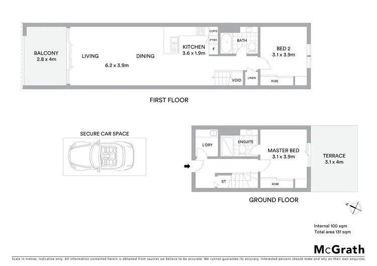 Floorplan of Homely apartment listing, 288/5 Queen Street, Rosebery NSW 2018