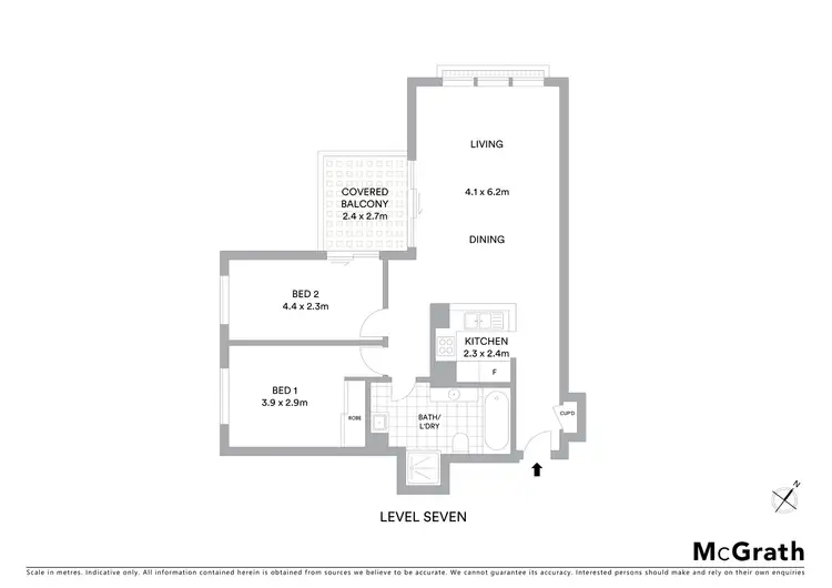 Floorplan of Homely apartment listing, 235/806 Bourke Street, Waterloo NSW 2017