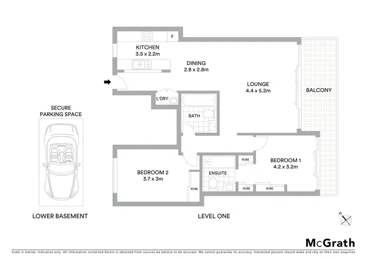 Floorplan of Homely apartment listing, 102/36 Romsey Street, Waitara NSW 2077