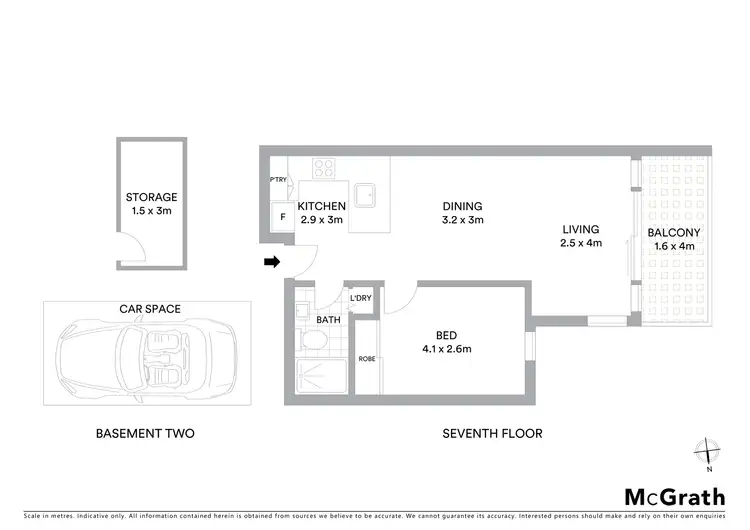 Floorplan of Homely apartment listing, 707/101 St Kilda Road, St Kilda VIC 3182