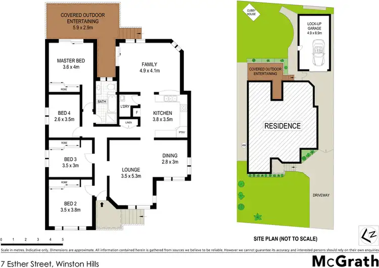 Floorplan of Homely house listing, 7 Esther Street, Winston Hills NSW 2153