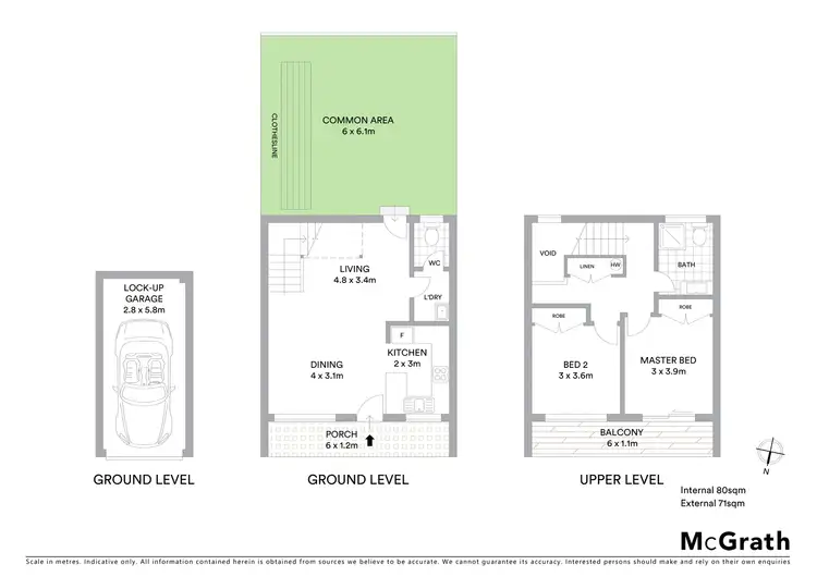 Floorplan of Homely townhouse listing, 2/20 Gray Street, Tweed Heads NSW 2485