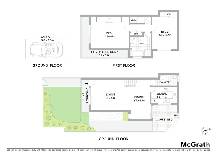 Floorplan of Homely townhouse listing, 2/34 Prairie Vale Road, Bankstown NSW 2200