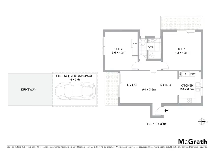 Floorplan of Homely apartment listing, 6/15-17 Captain Pipers Road, Vaucluse NSW 2030