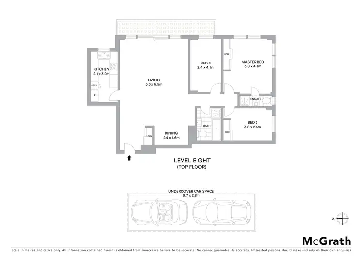Floorplan of Homely apartment listing, 61/55 Carter Street, Cammeray NSW 2062
