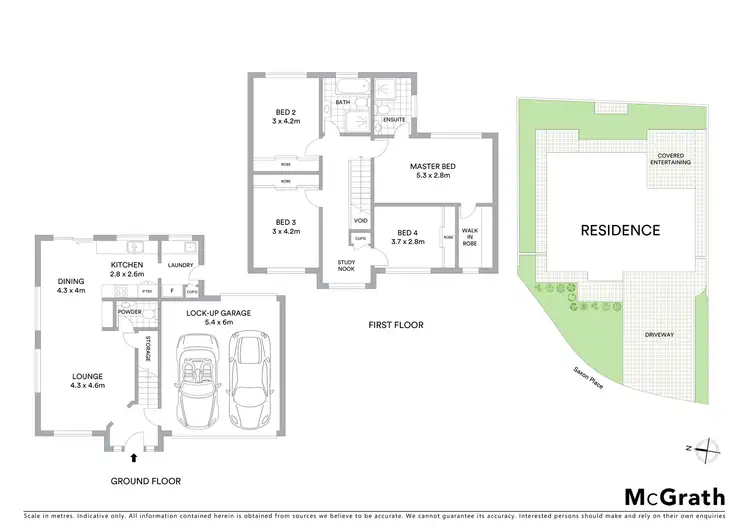 Floorplan of Homely house listing, 1 Saxon Place, Cecil Hills NSW 2171