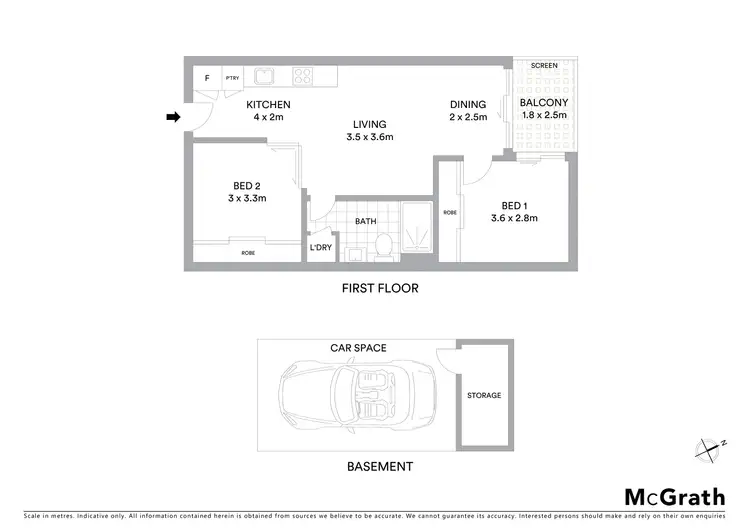 Floorplan of Homely apartment listing, 117/99 Dow Street, Port Melbourne VIC 3207