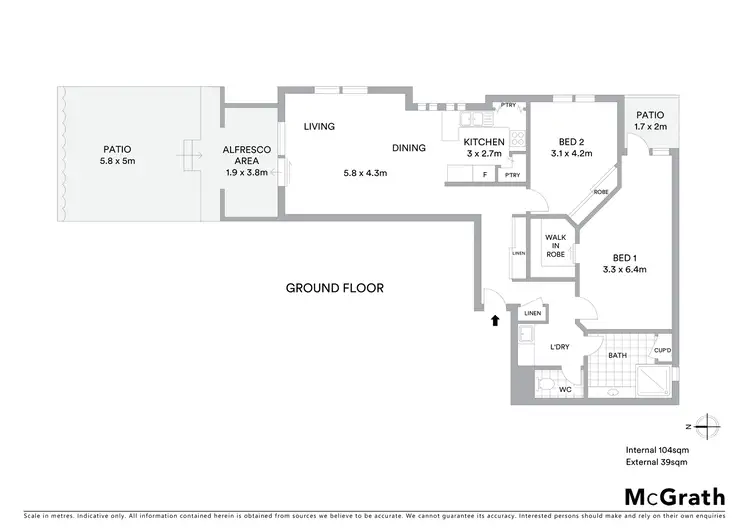 Floorplan of Homely unit listing, 66/15 Fawkner Street, Braddon ACT 2612
