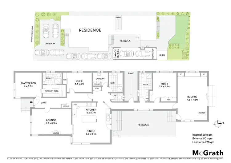 Floorplan of Homely house listing, 6 Weeroona Avenue, Hamlyn Heights VIC 3215
