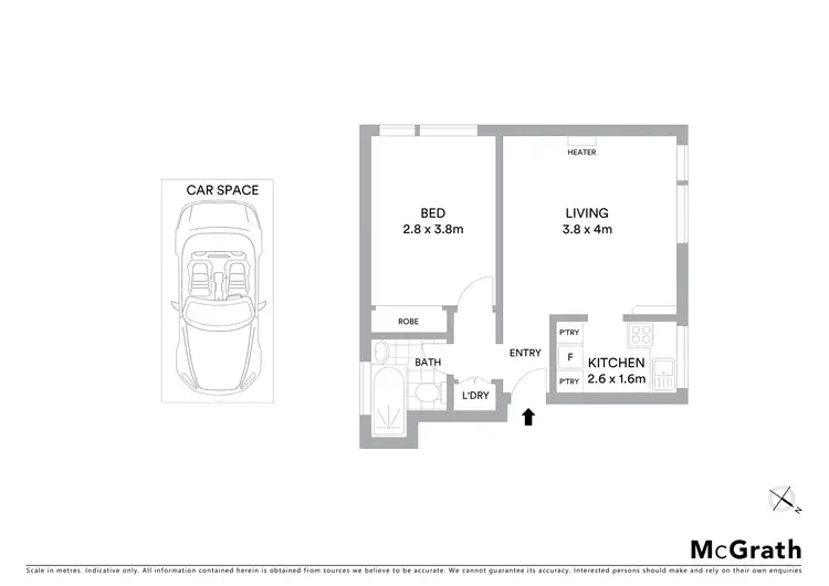 Floorplan of Homely apartment listing, 12/37 Gurner Street, St Kilda VIC 3182