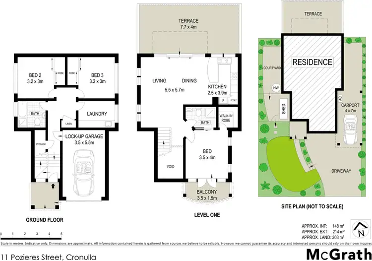 Floorplan of Homely townhouse listing, 11 Pozieres Street, Cronulla NSW 2230