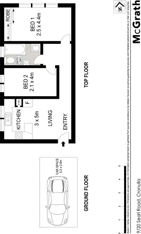 Floorplan of Homely apartment listing, 9/20 Searl Road, Cronulla NSW 2230