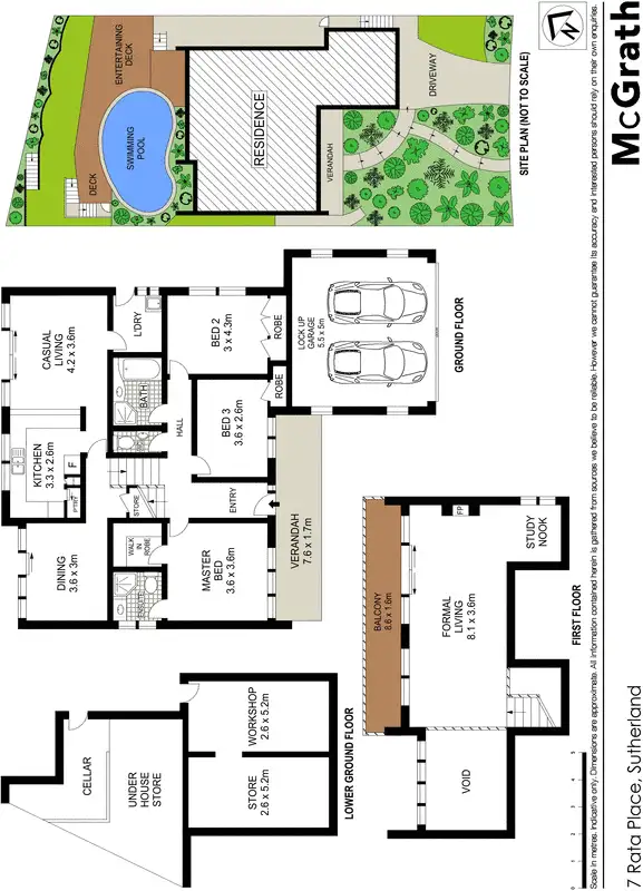 Floorplan of Homely house listing, 7 Rata Place, Sutherland NSW 2232