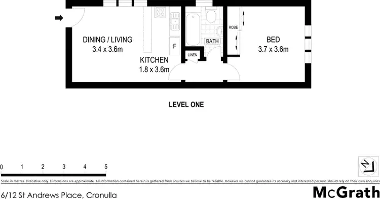 Floorplan of Homely apartment listing, 6/12 St Andrews Place, Cronulla NSW 2230