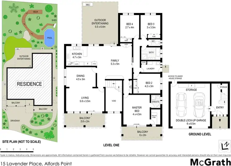 Floorplan of Homely house listing, 15 Lavender Place, Alfords Point NSW 2234