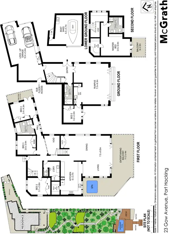 Floorplan of Homely house listing, 23 Gow Avenue, Port Hacking NSW 2229