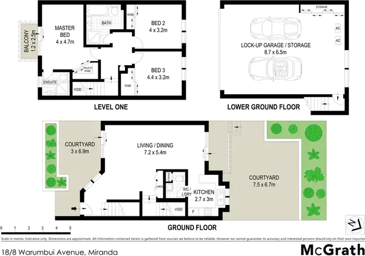 Floorplan of Homely townhouse listing, 18/8 Warumbui Avenue, Miranda NSW 2228