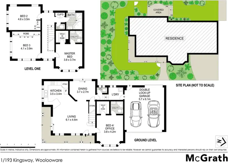 Floorplan of Homely townhouse listing, 1/193 Kingsway, Woolooware NSW 2230