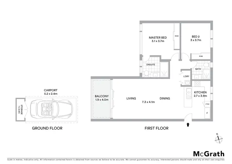 Floorplan of Homely apartment listing, 11/47 Abena Avenue, Crace ACT 2911