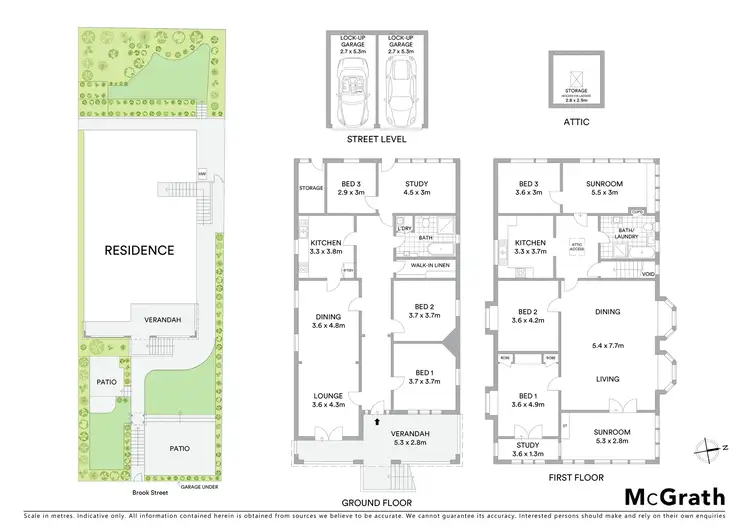Floorplan of Homely semi-detached listing, 158 Brook Street, Coogee NSW 2034