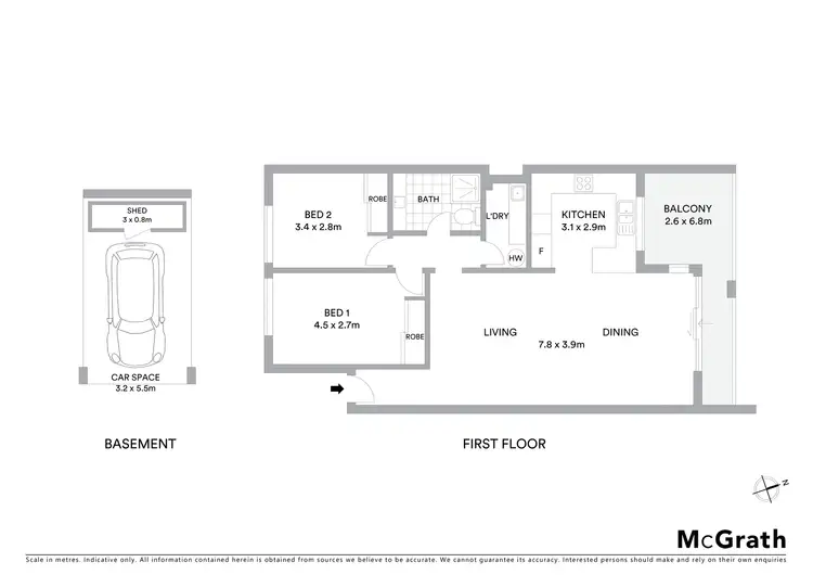Floorplan of Homely apartment listing, 10/73 Flora Street, Kirrawee NSW 2232