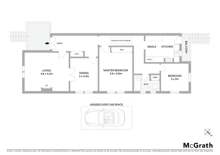 Floorplan of Homely apartment listing, 8/8 Beach Avenue, Elwood VIC 3184