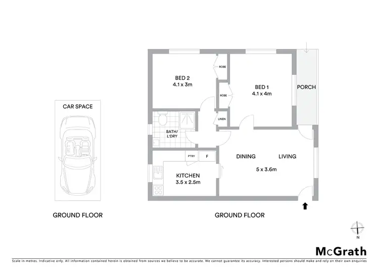 Floorplan of Homely apartment listing, 1/176 Inkerman Street, St Kilda East VIC 3183
