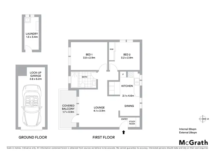 Floorplan of Homely unit listing, 3/21 Selwyn Street, Merewether NSW 2291