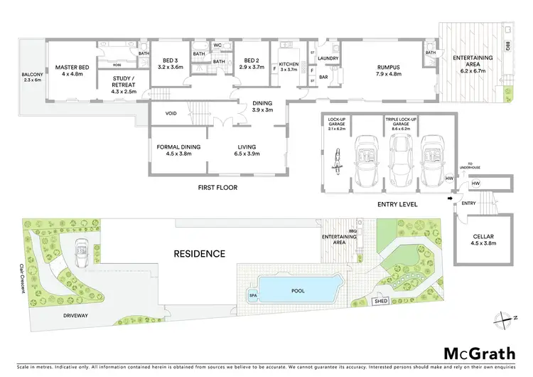 Floorplan of Homely house listing, 10 Clair Crescent, Padstow Heights NSW 2211