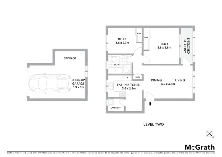Floorplan of Homely unit listing, 9/94 Sproule Street, Lakemba NSW 2195