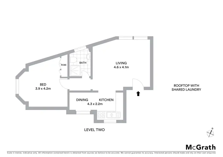 Floorplan of Homely apartment listing, 11/438 Moore Park Road, Paddington NSW 2021