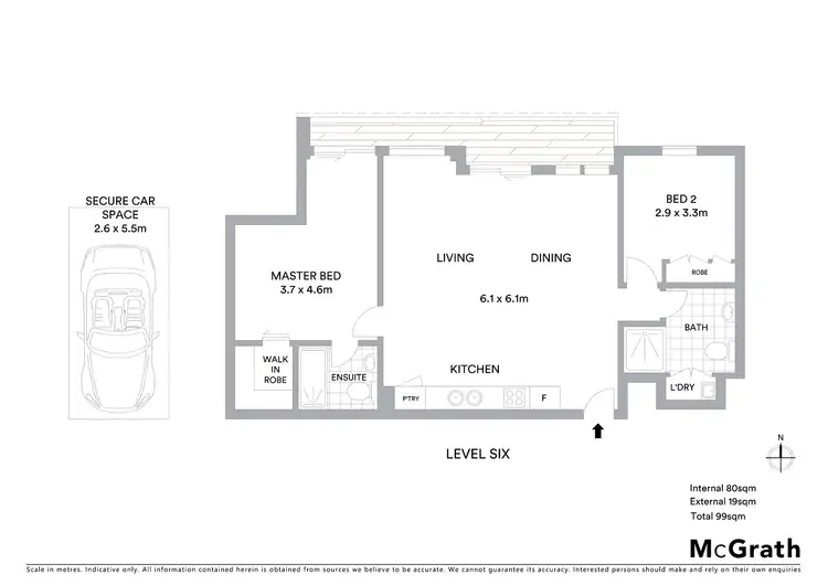 Floorplan of Homely apartment listing, 23/1 Albany Street, St Leonards NSW 2065