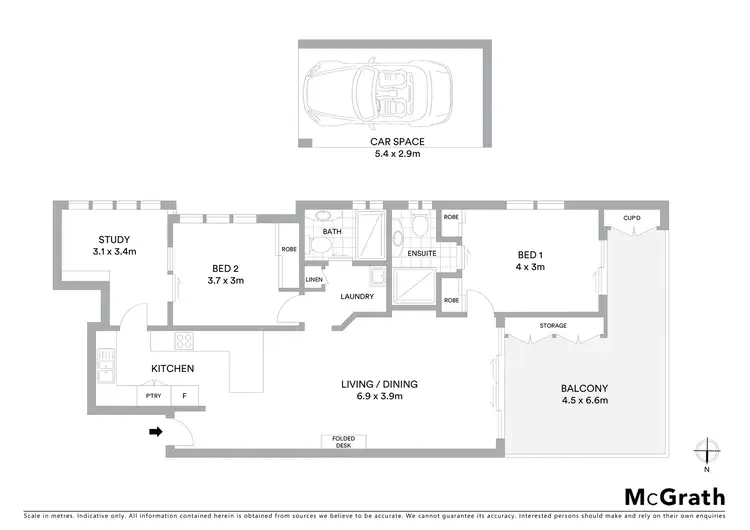 Floorplan of Homely unit listing, 4/146 Clarence Road, Indooroopilly QLD 4068